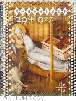 Image #1 of 29 + 10 Eurocent 2005 - December Stamp - Birth of Jesus