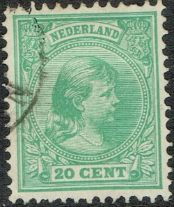 20 Centi 1891 - Printesa Wilhelmina