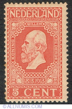 5 Centi 1913 - Regele William III