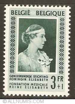 3 + 1 Francs 1951 - Medical Foundation Queen Elisabeth