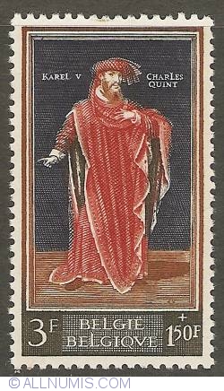 Image #1 of 3 + 1,50 Francs 1959 - Charles V - Holy Roman Emperor