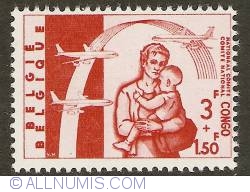 Image #1 of 3 + 1,50 Francs 1960 - Airlift Congo