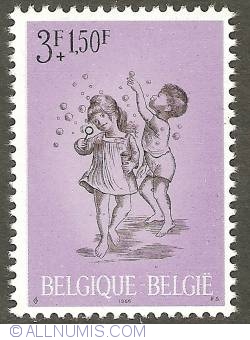 3 + 1,50 Francs 1966 - Children's Games