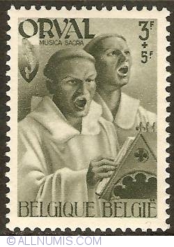 Image #1 of 3 + 5 Francs 1941 - Orval Abbey - Monks - Sacred Music