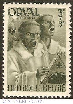 3 + 5 Francs 1941 - Orval Abbey - Monks - Sacred Music