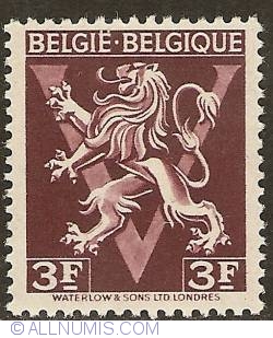 Image #1 of 3 Francs 1944 - BELGIE-BELGIQUE