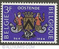 Image #1 of 3 Francs 1964 - Millenary of Ostend