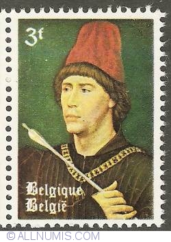 Image #1 of 3 Francs 1964 - Rogier Van der Weyden - Man with Arrow