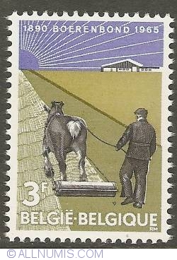 Image #1 of 3 Francs 1965 - 75th Aniversary of Farmer's Union
