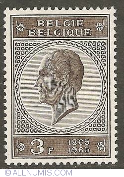 Image #1 of 3 Francs 1965 - Centennial of death of Leopold I