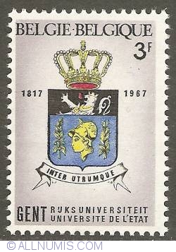 Image #1 of 3 Francs 1967 - State University of Ghent