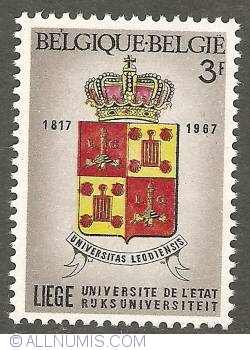 Image #1 of 3 Francs 1967 - State University of Liège