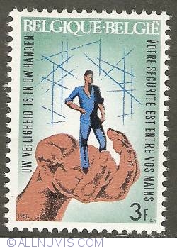 3 Francs 1968 - Campaign for safety on the work floor