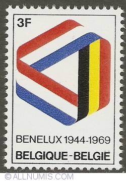 Image #1 of 3 Francs 1969 - 25th Anniversary of Benelux