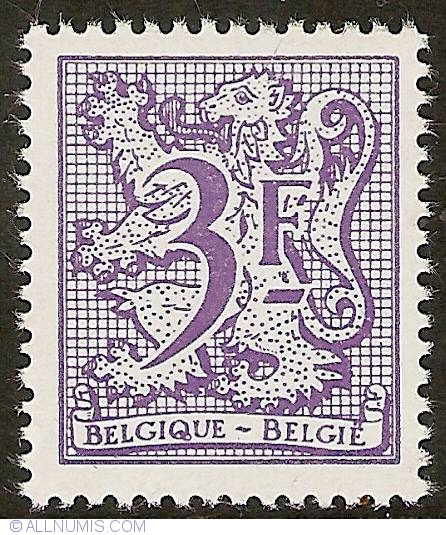 3 Francs 1978 - Heraldic Lion, Coat of Arms - Circulation stamps ...