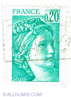 Image #1 of 0.20 Francs 1978 - Sabine