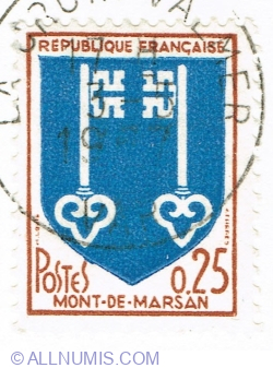 Image #1 of 0.25 Franc 1966 - Mont-de-Marsan