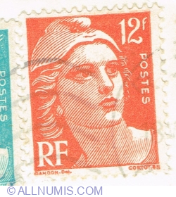 Image #1 of 12 Francs 1951 - Marianne