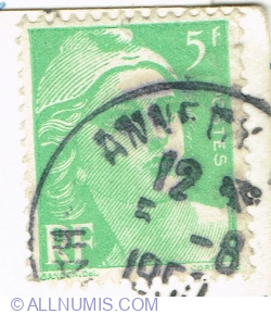 Image #1 of 5 Francs 1948 - Marianne