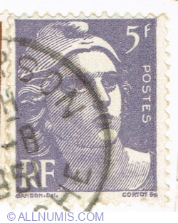 Image #1 of 5 Francs 1951 - Marianne