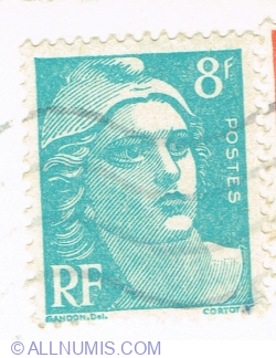 Image #1 of 8 Francs 1948 - Marianne
