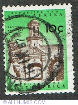 10 Cents 1973 - Cape Town Castle, redrawn