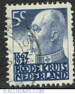 5 + 3 Centi 1927 - Crucea Rosie - Printul Hendrik