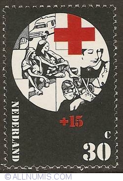 30 + 15 Cent 1972 - Red Cross
