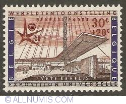 Image #1 of 30 + 20 Centimes 1958 - Expo '58 - Benelux Gate