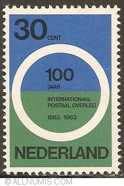 30 Cent 1963 - Centennial of the first Postal Top in Paris