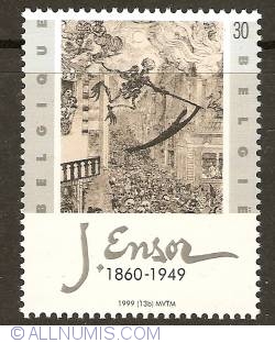 30 Francs 1999 - James Ensor - Death persuing the Human Race