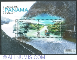Image #1 of 2 x "3" 2014 - 100 de ani - Canalul Panama 1914-2014