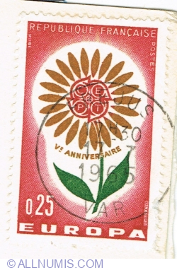 0.25 Franc 1964 - Europe CEPT