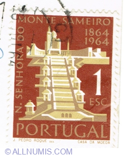 1 Escudo 1964 - Pilgrimage-Church Sameiro