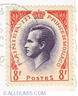 8 Francs 1955 - Rainier III