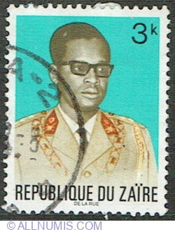 3 Makuta 1972 - President Joseph D. Mobutu