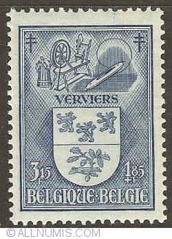 Image #1 of 3,15 + 1,85 Francs 1946 - City of Verviers