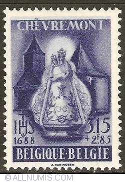 Image #1 of 3,15 + 2,85 Francs 1948 - Chevremont Basilica - Our Lady of Chevremont
