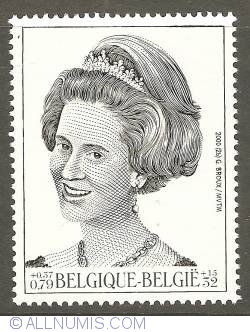 Image #1 of 32 + 15 Francs / 0,79 + 0,37 Euro 2000 - Queen Fabiola