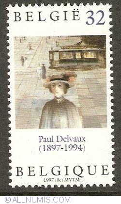 Image #1 of 32 Francs 1997 - Paul Delvaux - La messagère du soir