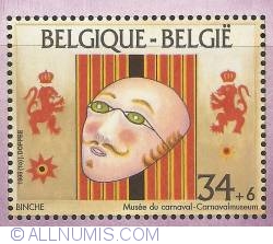 Image #1 of 34 + 6 Francs 1995 - Carnival Museum - Binche