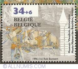 Image #1 of 34 + 6 Francs 1996 - Museum Vleeshuis - Antwerp