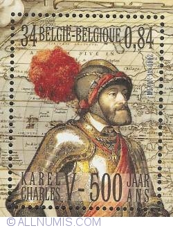 Image #1 of 34 Francs / 0.84 Euro 2000 - Charles V