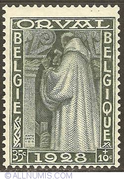 Image #1 of 35 + 10 Centimes 1928 - Orval Abbey - Monk