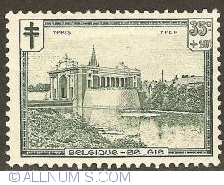 Image #1 of 35 + 10 Centimes 1929 - Ypres - Menin Gate