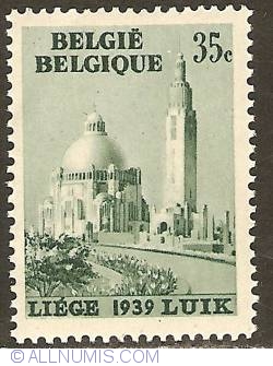 35 Centimes 1938 - Church of the Holy Heart - Cointe, Liège