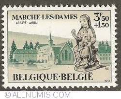 Image #1 of 3,50 + 1,50 Francs 1971 - Marche-les-Dames - Abbey Notre Dame du Vivier