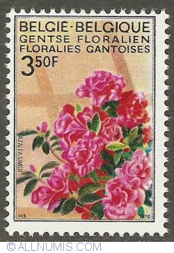 Image #1 of 3,50 Francs 1970 - Floralies of Ghent - Azalea - different colours