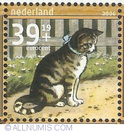 Image #1 of 39 + 19 Eurocent 2006 - Cat named Mies