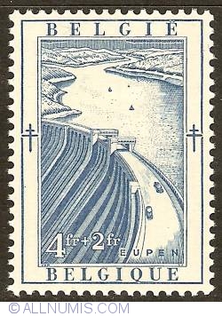 4 + 2 Francs 1952 - Eupen - Vesdre Dam